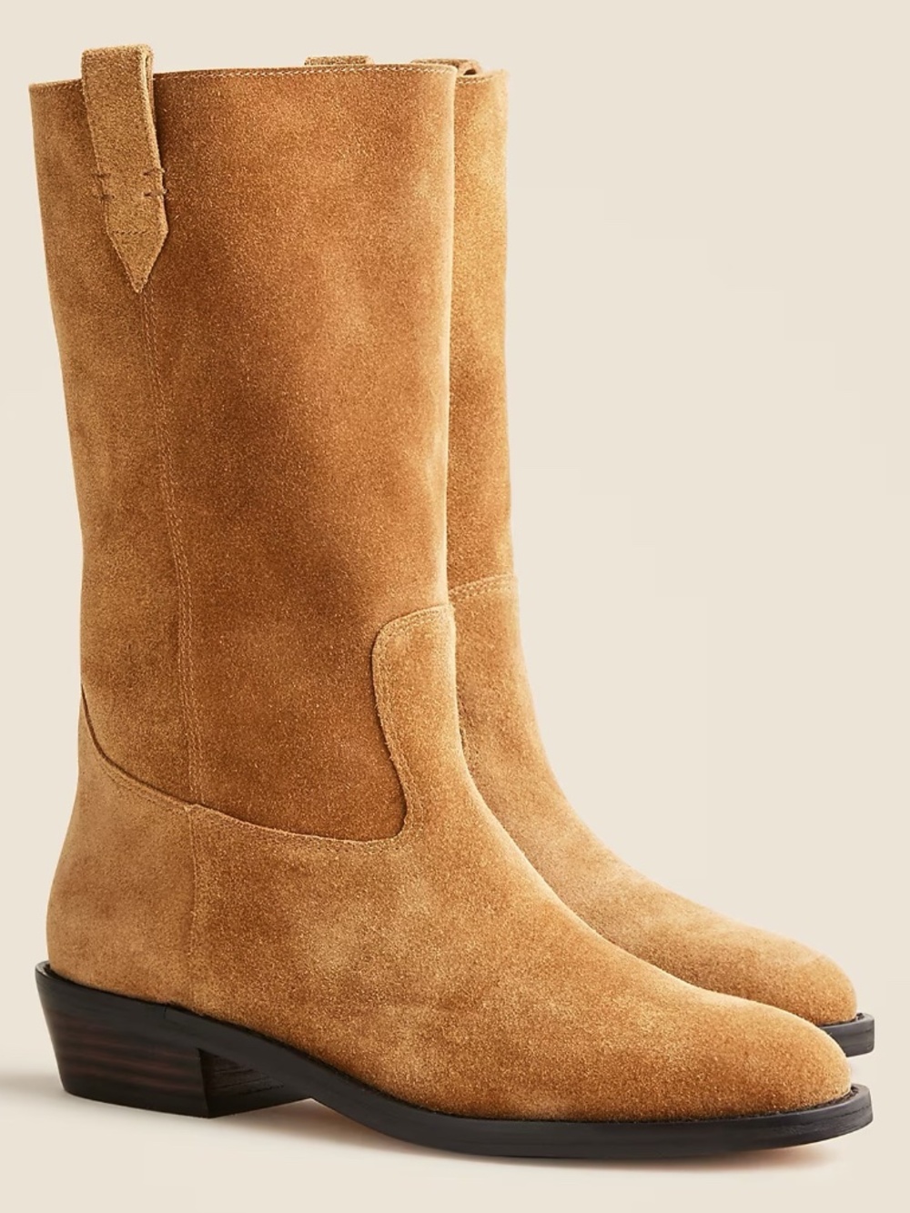 NWT J. Crew Midcalf boots in Suede with Slouchy Midcalf Shaft